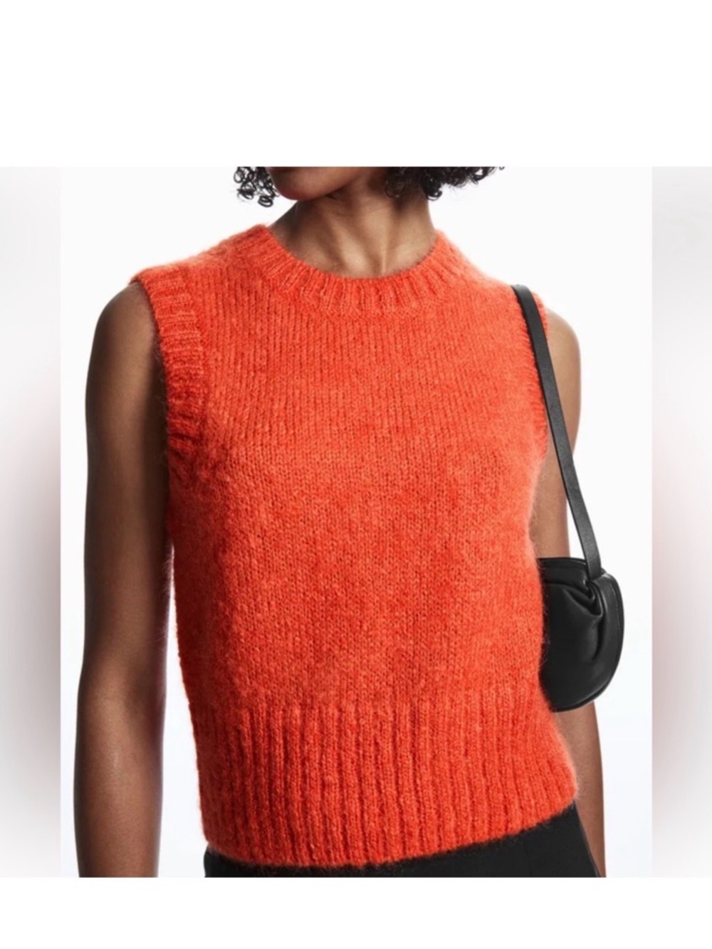 COS Orange Mohair Sweater Vest Women’s size small